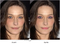 Carla Bruni remaquillée Carla Bruni remaquillée
