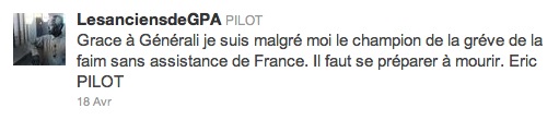 Eric Pilot sur Twitter